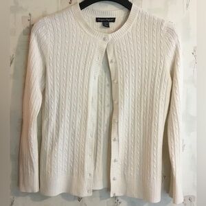 2/$20 Designers Originals, Swiftie Off white round neck button up cardigan